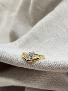 UM jewelry <b>925</b> sterling <b>silver</b> Cultivated diamond <b>ring</b> daily wear wedding engagement anniversary party gift - Product Image 5