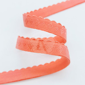 Bán Buôn OEM Tùy Chỉnh 11Mm Nylon Gấp Hơn Đàn Hồi Vải Cho May Mặc Mềm Dệt Đàn Hồi Ribbon May Phụ Kiện - Product Image 4