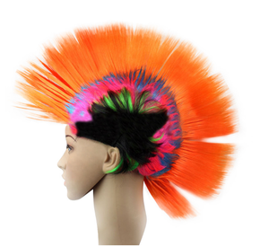 Giá rẻ chất lượng cao người hâm mộ bóng đá màu tóc giả xiếc trang phục Đảng cap cheerleading Đảng Carnival ngày tóc giả - Product Image 4