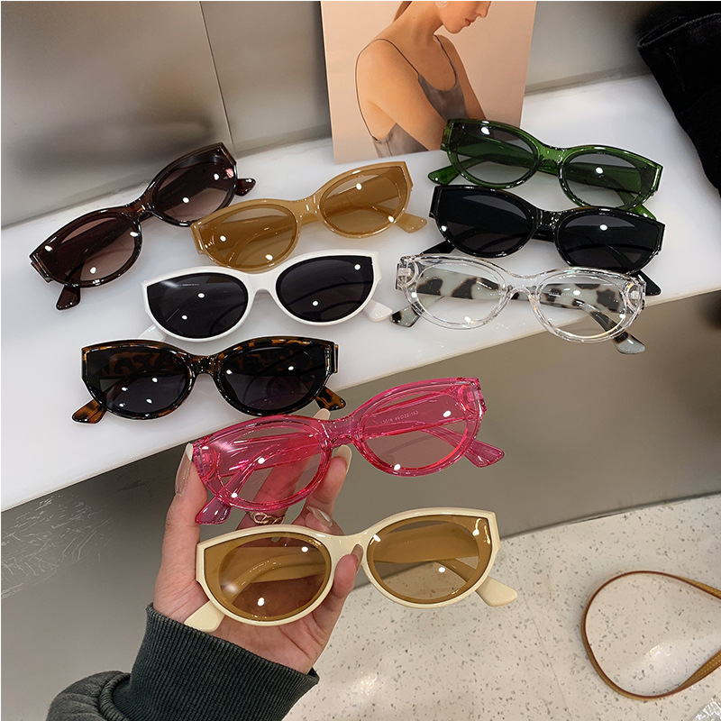 90s vintage oval sunglasses - België
