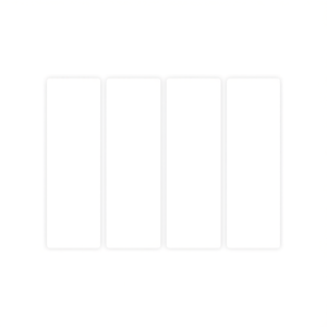 ฉลากกาว ILAN ขนาด 33x102 มม. รูปทรงสี่เหลี่ยมผืนผ้า 4 ชิ้นต่อแผ่น สำหรับติดเสื้อผ้า - Product Image 1