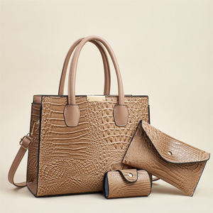 Conjunto de Bolsos de Mano de Tres Piezas An Ru Shi, Bolso Bandolera de Gran Capacidad, Estilo Madre e Hija, Verano 2025, Forro de Poliéster - Product Image 4