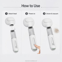 Aspirateur pour toilettage d'animaux à aspiration réglable, avec buse de séchage soufflante pour poils longs, pour petites et grandes races, prend en charge l'emballage personnalisé
