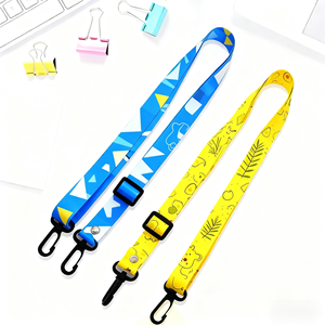 DIY Hang Rope Sling Polyester Lanyard Cartoon Design Eco-Friendly Sublimation Printed Customized Hook Neck Strap Keys ID Card