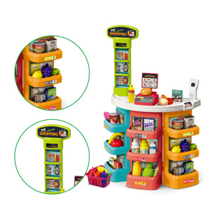 45 Pcs Nhựa Hàng Tạp Hóa Đồ Chơi Siêu Thị Giả Vờ Chơi Set Cho Trẻ Em - Product Image 2