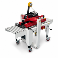 Machine de scellage de cartons en ligne avec convoyeur à rouleaux pour l'emballage et les postes de travail en e-commerce