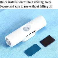 Lampe murale intelligente RGB à détecteur de mouvement, rechargeable par USB, veilleuse 500 mAh, sans perçage, magnétique, lumière d'ambiance sans fil pour entrée