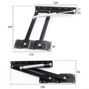 Yueqin <b>Metal</b> Pneumatic Lifting Coffee <b>Table</b> Stand 220mm Steel Frame Hydraulic Buffer <b>Folding</b> Lift Hardware Accessory - Product Image 1