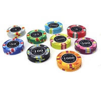 Conception et Échantillon Gratuits, Jetons de Poker en Céramique 10g pour Tournoi, 39mm, Logo Personnalisé, Fabricants Chinois de Jetons de Casino pour Jeu de Poker