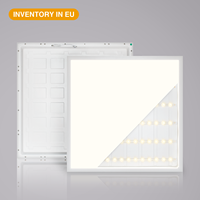 Panneau lumineux LED de bureau en aluminium PMMA, dimmable, 3000K à 6500K, 180 lm par W, UGR19, CRI80, IP54, garantie 5 ans