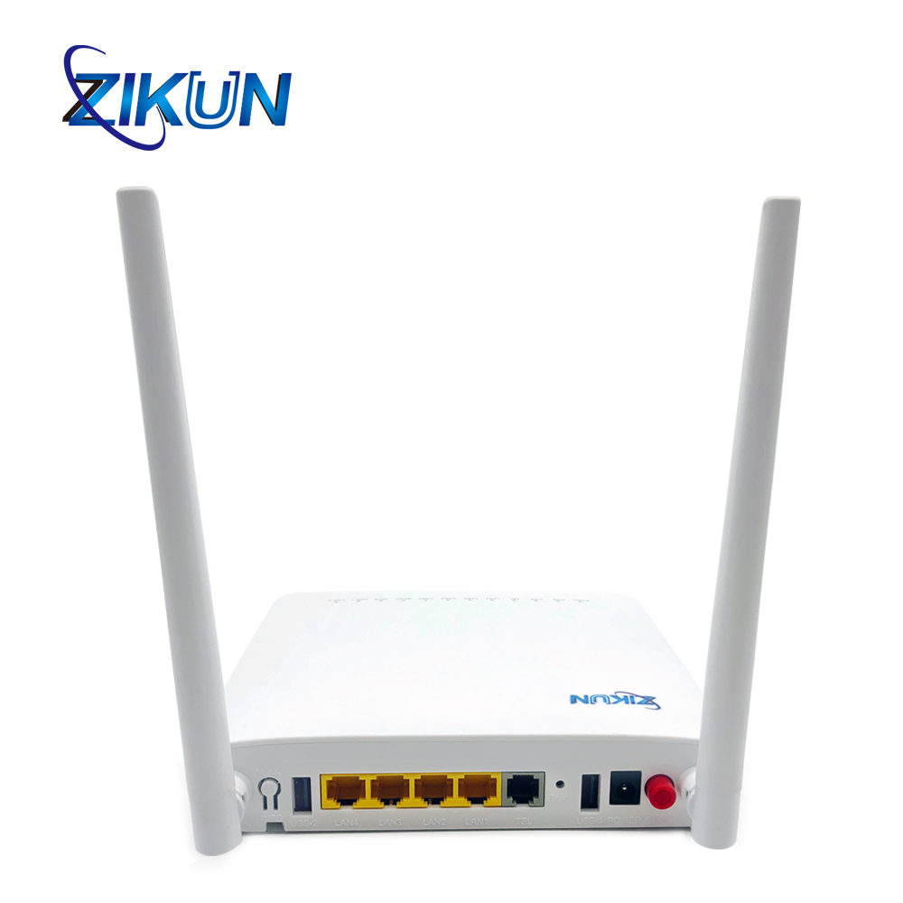 ZC-521G 4GE + 1 горшки + USB + WIFI 2,4G и 5G внешняя антенна GPON onont ONU маршрутизатор модем такой же, как ZTE ONU двухдиапазонный Huawe EG8145V5