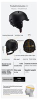 Casque de ski professionnel homologué CE 2026, nouveau modèle, chaud, pour adulte, unisexe, réglable, pour activités de plein air