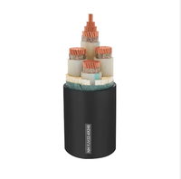 Cable de Alimentación YJV de Bajo Voltaje, Cobre Puro, Aislamiento XLPE, Revestimiento de PVC, 4*35mm, para Uso Industrial y de Construcción, Interior y Exterior