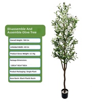 Künstlicher Olivenbaum 55cm Künstlicher Olivenbaum im Topf Kleine Pflanze für Regal Schreibtisch Eingangsbereich Deko Kein Gießen OEM Maßanfertigung
