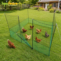 Clôture HPS ODM OEM non électrique en maille noire et verte pour poulets, installation facile, contrôle du territoire libre pour poulailler et pelouse