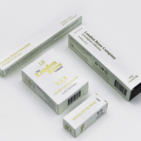 Carton Kraft pliable personnalisé pour produits cosmétiques boîte en papier kraft brun avec logo d'estampage en feuille d'or