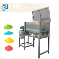 Mélangeur à ruban à double vis en acier inoxydable pour aliments du bétail et fourrage, capacité 500kg 1000kg