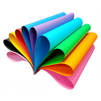 Carte en papier à poils de couleur pastel clair, 180g, 50 pièces