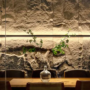 Luxury Pu Faux Stone Rock Wall Pillar Panel Stone Column Wraps