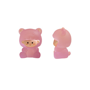 Pendentif porte-clés miniature en résine en forme d'ours 3D en plastique pour coque de téléphone DIY, unisexe, à partir de 14 ans - Product Image 1