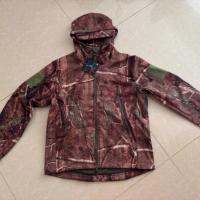 Ensemble veste et pantalon de chasse en softshell imperméable et coupe-vent, camouflage biomimétique jungle, unisexe, pour l'hiver et la chasse en montagne