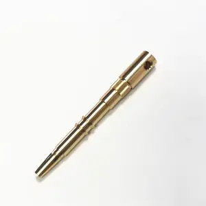 Shenzhen Tecom Precision Factory Custom OEM High Precision Brass Plug Female Copper Pin Aluminium Pen Parts