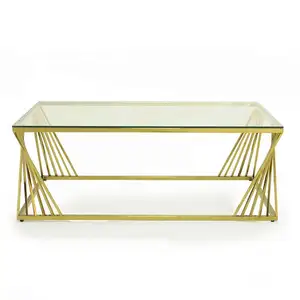 עיצוב העליון חדש שיש שחור זהב נירוסטה צד מצופה מרובע קטן בצורת, שולחן קפה דקורטיבי נחושת/