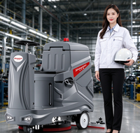 Autolaveuse autoportée V8 avec réservoir d'eau de 90 L, fonction lavage et séchage automatique, et aspiration intégrée