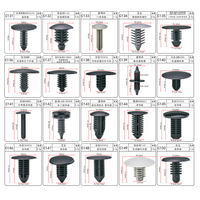 C04 Clip à ressort automatique noir de haute qualité Clip et attaches en plastique pour rivet