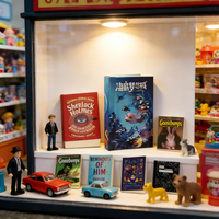 Mini-livres personnalisés en gros, impression claire, plusieurs tailles, couverture rigide/broché, pour décorations de maison de poupée, meubles et jouets pour enfants