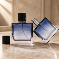 Carré personnalisé 30ml 50ml 100ml emballage de flacon de parfum vide bouteille de parfum en verre de vaporisateur de parfum