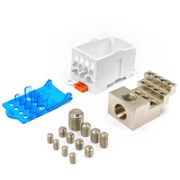 UKK 125A Azul 1 PCS/BOX 1 Entrada 6 Salida Carril Din Abrazadera de tornillo universal Conector de bloque de terminales de distribución de energía unipolar