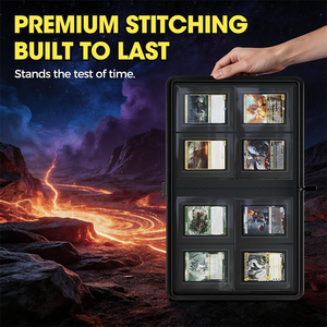 Raccoglitore Premium per Toploader con 4 o 9 Tasche, Contiene 252-288 Carte, Raccoglitore con Cerniera per Toploader, Raccoglitore Personalizzato per Giochi con 4 Tasche - Product Image 6