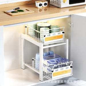 Étagère de rangement pour armoire de cuisine Najie, tiroir coulissant, paniers amovibles pour l'organisation à l'intérieur de l'armoire, forme rectangulaire - Product Image 5