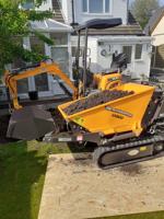 Mini-dumper chenillé chinois, chargeur compact sur chenilles, transporteur de benne, véhicule de chantier
