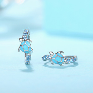 Orecchini a Forma di Tartaruga per Donne, Stile Oceanico, Accessori per Orecchie da Indossare Quotidianamente - Product Image 6