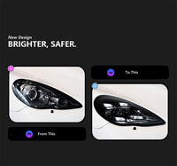 Feux avant Veidt pour Porsche Panamera 2010-2013, modification de l'assemblage des phares, feux de jour, lentilles de phares, phares LED