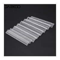 Lentilles Éclairage En Plastique Smd Degré 30 Optique Led Linéaire Piste Lumière Mur Lentille De Lavage Module Pc Lumières Lentille Optique Linéaire
