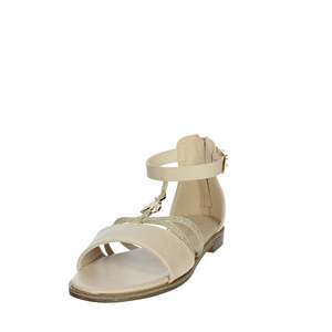 Sandalo da bambina Patrizia Pepe beige piatto con cinturino alla caviglia stile estivo - Product Image 6