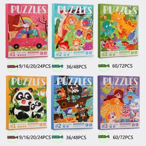 Aimant de dessin animé dinosaure Match Puzzle livre enfants éducation précoce illumination aides pédagogiques jouets pour enfants garçons filles - Product Image 4