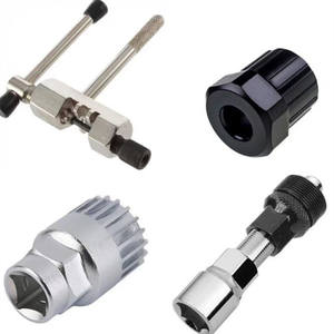 Juego de herramientas para quitar ruedas libres de bicicleta, 4 piezas, llave de cadena de acero, herramienta de bloqueo para reparación de bicicletas - Product Image 4