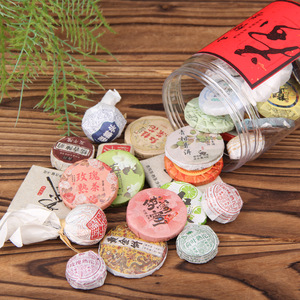 Échantillon de 30 types de thés Pu'er du Yunnan, <span class=keywords><strong>thé</strong></span> brut et mûr Pu'er, Bingdao Banzhang Mini <span class=keywords><strong>Tuocha</strong></span>, thés aromatisés - Product Image 4