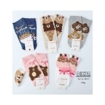 Cartone animato donna calze da barca 10 stili in una scatola ricamata con stampa animalier leggero traspirante lunghezza alla caviglia Design personalizzato Logo