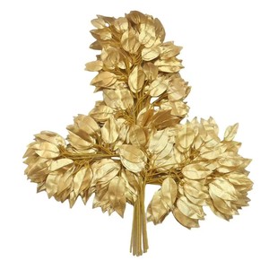 Branches artificielles de banian, plantes artificielles, feuilles en tissu, décoration de fond pour mariage et maison, plantes décoratives, branches jaunes artificielles - Product Image 2