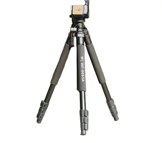 Weifeng wf-6663a professionele aluminium statief kogelkop camera statieven met draagtas voor digitale slr camera dv camcorder