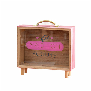Nordic Ins Creative Wooden Home Debris Storage Box Desktop Decoration Ornaments Money Boxes