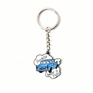 Customizable Iron UV Printing 3D Stamped Basketball Keychain Pendant with Carabiner - Product Image 3