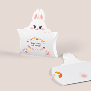 Three-dimensional Cute and <strong>Simple</strong> pink Rabbit Pillow-shaped Gift Box Candy Gift Box - Product Image 3