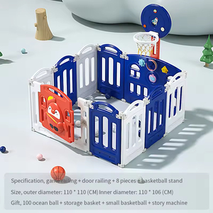 Thiết kế hiện đại sân chơi trong nhà thiết lập cho trẻ em tính năng an toàn đu nhựa và Slide trẻ em chơi nhà và playpen - Product Image 3