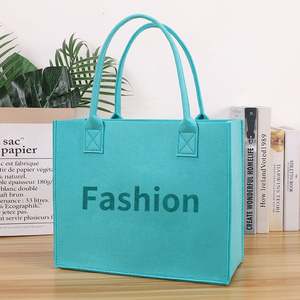 Bolsas de Compras de Fieltro Coloridas, Ecológicas, con Logotipo Personalizado, de Gran Capacidad, al por Mayor, Nueva Moda - Product Image 6